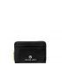 MICHAEL KORS SS22 SMALL ZA COIN CARD WALLET LEATHER TOP HANDLE BLACK NS